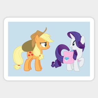 Applejack and Rarity traders Sticker